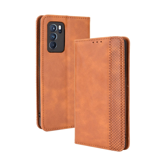 Hebilla magnética Retro Crazy Horse Texture Funda de cuero con tapa horizontal con soporte y ranuras para tarjetas y marco de fotos, For Motorola Moto G Stylus 5G 2021, For OPPO Reno6 5G, For OPPO Reno6 Pro 5G, For OPPO Reno6 Pro+ 5G                   ...