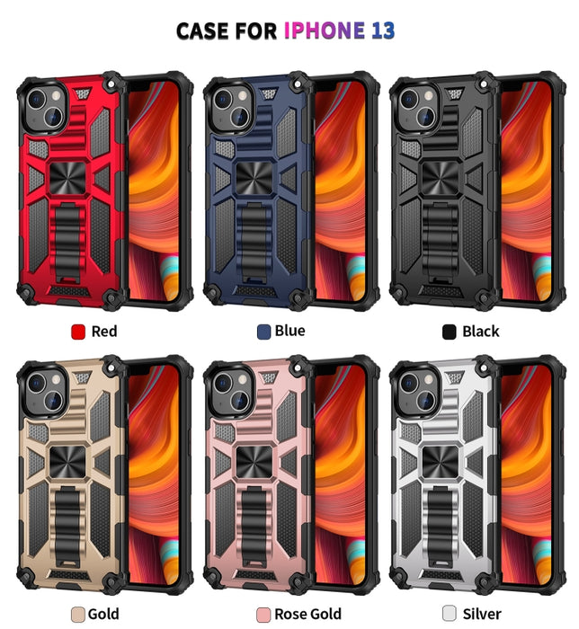 Estuche protector magnético Armor a prueba de golpes TPU + PC con soporte