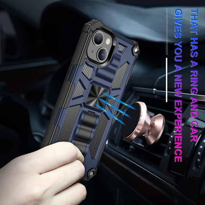 Estuche protector magnético Armor a prueba de golpes TPU + PC con soporte