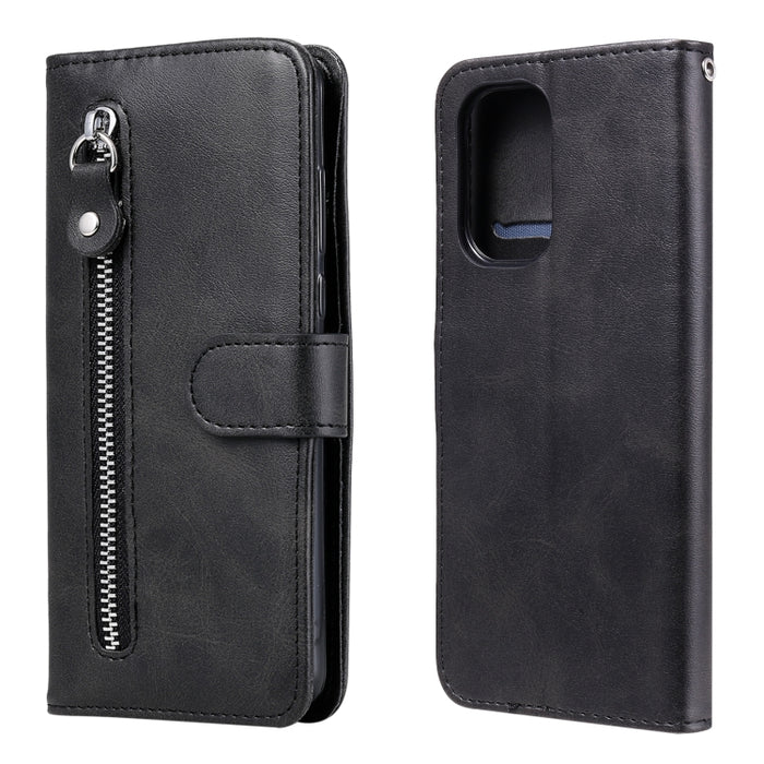 Estuche de cuero con tapa horizontal y cremallera con textura de becerro a la moda con soporte, ranuras para tarjetas y billetera, For Xiaomi Redmi K40, For Xiaomi Redmi K40 Pro, For Xiaomi Redmi Note 10 5G / Poco M3 Pro 5G, For Xiaomi Mi 11 Ultra
