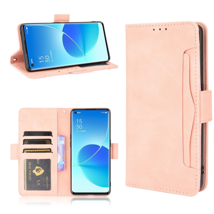 Estuche de cuero con tapa horizontal con patrón de piel de becerro con soporte y ranuras para tarjetas y marco de fotos, For Motorola Moto G Stylus 5G 2021, For OPPO Reno6 5G, For OPPO Reno6 Pro 5G, For OPPO Reno6 Pro+ 5G, For vivo V21e 4G / Y73 2021  ...
