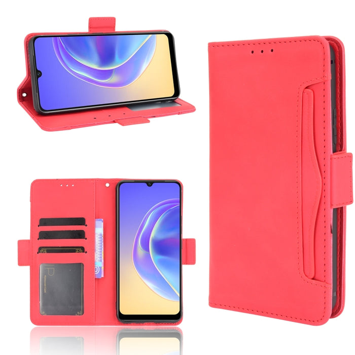 Estuche de cuero con tapa horizontal con patrón de piel de becerro con soporte y ranuras para tarjetas y marco de fotos, For Motorola Moto G Stylus 5G 2021, For OPPO Reno6 5G, For OPPO Reno6 Pro 5G, For OPPO Reno6 Pro+ 5G, For vivo V21e 4G / Y73 2021  ...