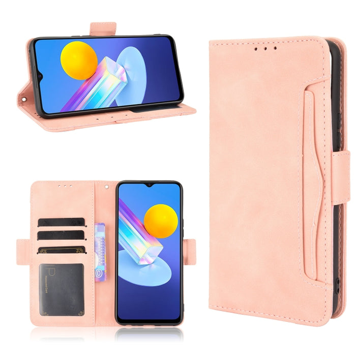 Estuche de cuero con tapa horizontal con patrón de piel de becerro con soporte y ranuras para tarjetas y marco de fotos, For Motorola Moto G Stylus 5G 2021, For OPPO Reno6 5G, For OPPO Reno6 Pro 5G, For OPPO Reno6 Pro+ 5G, For vivo V21e 4G / Y73 2021  ...