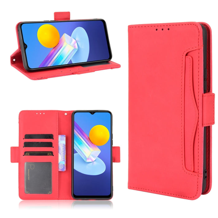 Estuche de cuero con tapa horizontal con patrón de piel de becerro con soporte y ranuras para tarjetas y marco de fotos, For Motorola Moto G Stylus 5G 2021, For OPPO Reno6 5G, For OPPO Reno6 Pro 5G, For OPPO Reno6 Pro+ 5G, For vivo V21e 4G / Y73 2021  ...