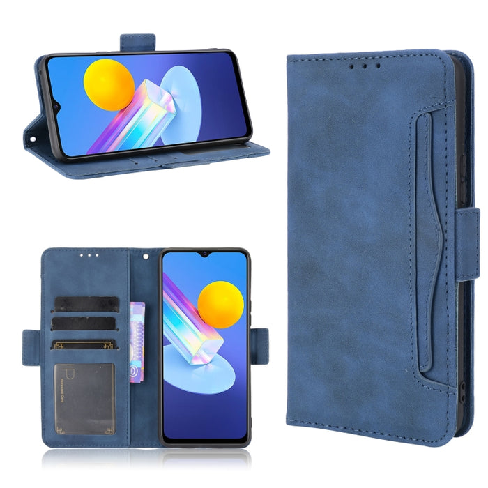 Estuche de cuero con tapa horizontal con patrón de piel de becerro con soporte y ranuras para tarjetas y marco de fotos, For Motorola Moto G Stylus 5G 2021, For OPPO Reno6 5G, For OPPO Reno6 Pro 5G, For OPPO Reno6 Pro+ 5G, For vivo V21e 4G / Y73 2021  ...