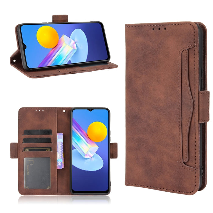 Estuche de cuero con tapa horizontal con patrón de piel de becerro con soporte y ranuras para tarjetas y marco de fotos, For Motorola Moto G Stylus 5G 2021, For OPPO Reno6 5G, For OPPO Reno6 Pro 5G, For OPPO Reno6 Pro+ 5G, For vivo V21e 4G / Y73 2021  ...