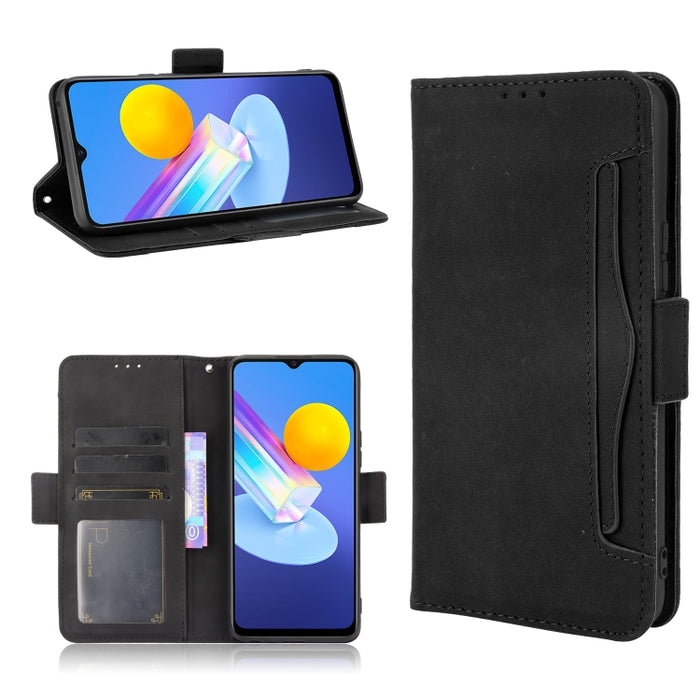 Estuche de cuero con tapa horizontal con patrón de piel de becerro con soporte y ranuras para tarjetas y marco de fotos, For Motorola Moto G Stylus 5G 2021, For OPPO Reno6 5G, For OPPO Reno6 Pro 5G, For OPPO Reno6 Pro+ 5G, For vivo V21e 4G / Y73 2021  ...