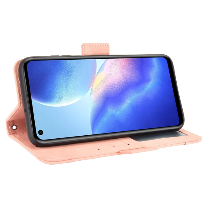 Estuche de cuero con tapa horizontal con patrón de piel de becerro con soporte y ranuras para tarjetas y marco de fotos, For Blackview A90, For Umidigi A11