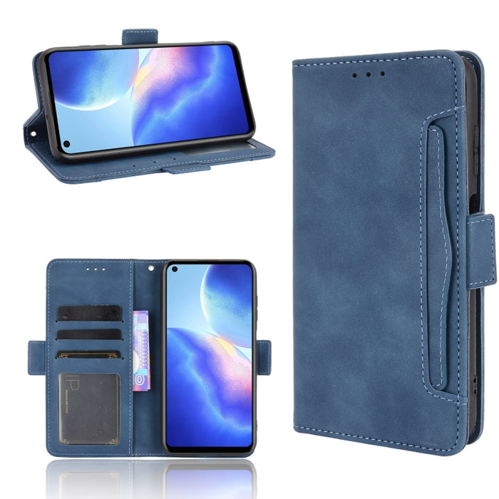 Estuche de cuero con tapa horizontal con patrón de piel de becerro con soporte y ranuras para tarjetas y marco de fotos, For Blackview A90, For Umidigi A11