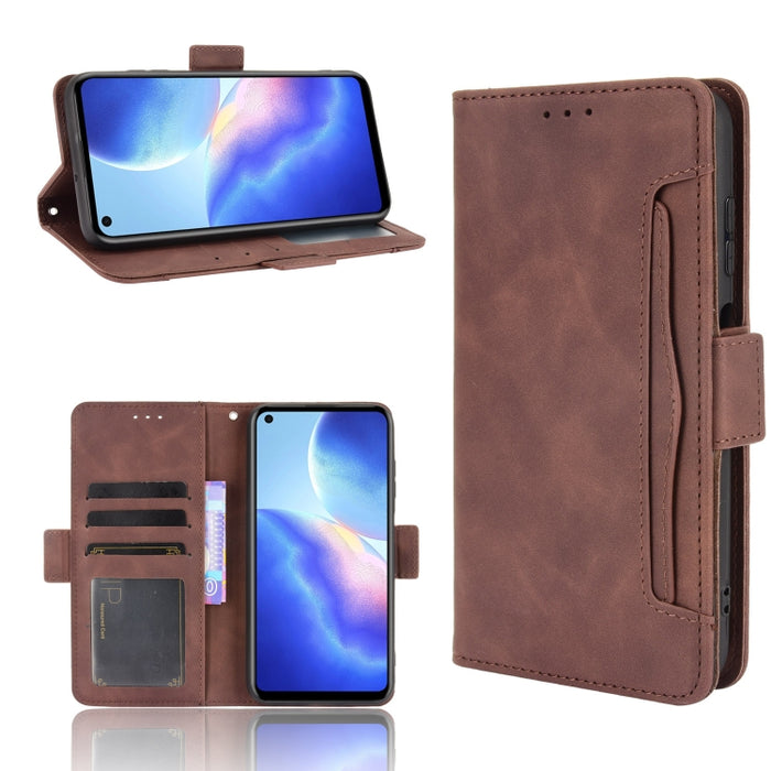 Estuche de cuero con tapa horizontal con patrón de piel de becerro con soporte y ranuras para tarjetas y marco de fotos, For Blackview A90, For Umidigi A11
