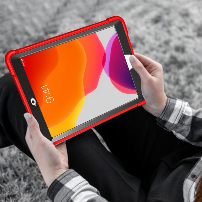 Funda protectora a prueba de golpes de silicona + PC con soporte, For iPad 10.2 2021 / 2020 / 2019, For iPad Pro 11 inch 2020, For iPad mini (2019) / mini 4, For iPad 9.7 inch (2017/2018)