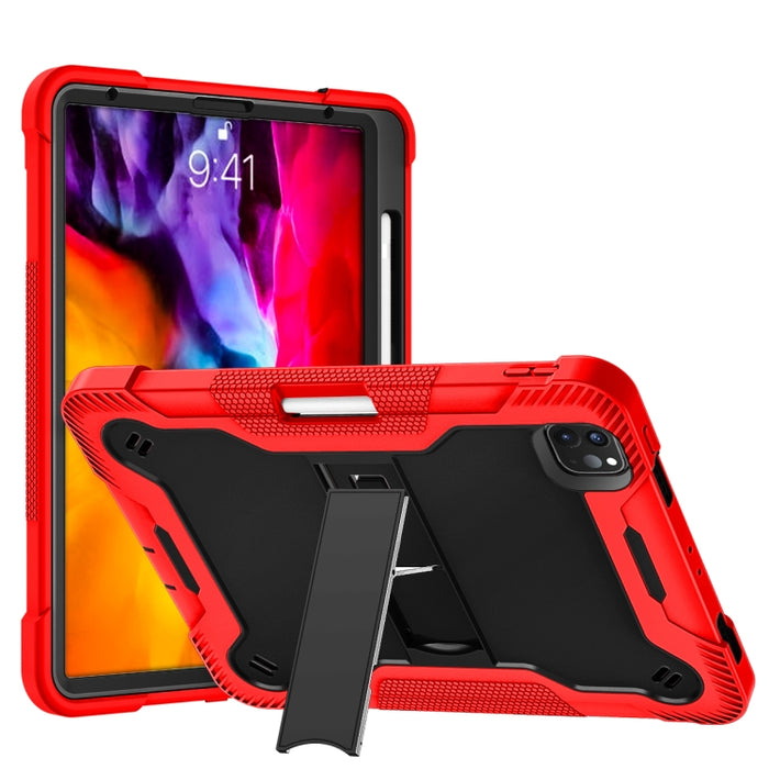 Funda protectora a prueba de golpes de silicona + PC con soporte, For iPad 10.2 2021 / 2020 / 2019, For iPad Pro 11 inch 2020, For iPad mini (2019) / mini 4, For iPad 9.7 inch (2017/2018)