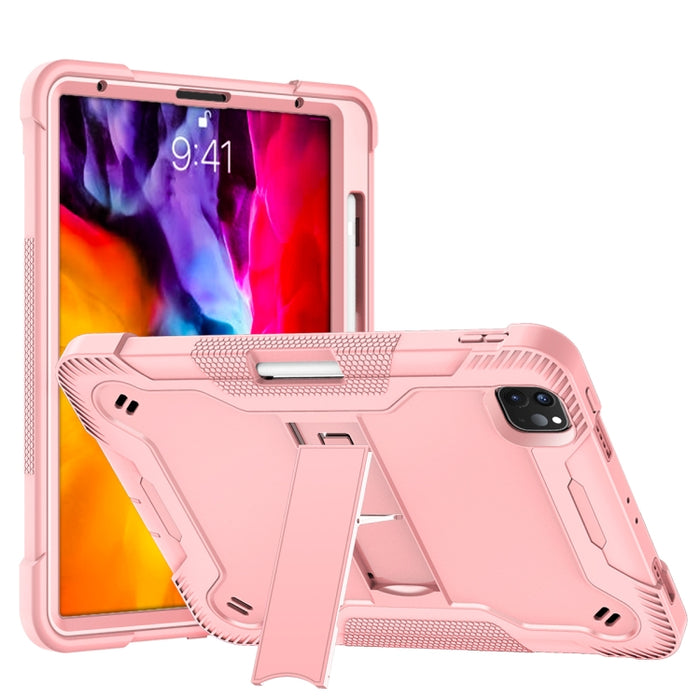 Funda protectora a prueba de golpes de silicona + PC con soporte, For iPad 10.2 2021 / 2020 / 2019, For iPad Pro 11 inch 2020, For iPad mini (2019) / mini 4, For iPad 9.7 inch (2017/2018)