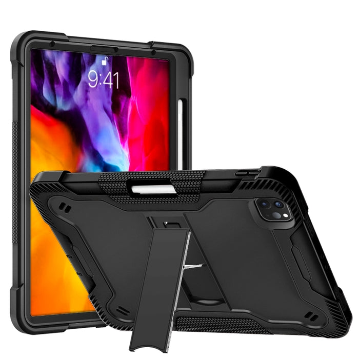 Funda protectora a prueba de golpes de silicona + PC con soporte, For iPad 10.2 2021 / 2020 / 2019, For iPad Pro 11 inch 2020, For iPad mini (2019) / mini 4, For iPad 9.7 inch (2017/2018)