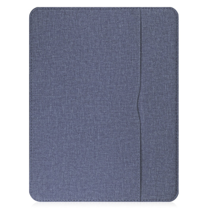 Estuche de cuero con tapa horizontal de TPU con textura de tela con ranura para bolígrafo y soporte