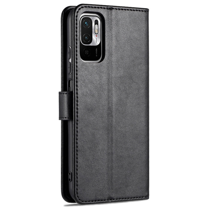AZNS Estuche de cuero con tapa horizontal con textura de piel de oveja con soporte y ranuras para tarjetas y billetera, For Xiaomi Poco M3 Pro 5G / Redmi Note 10 5G, For Xiaomi Poco X3 GT / Redmi Note 10 Pro 5G