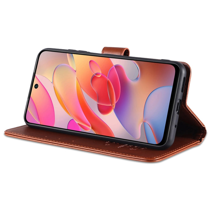 AZNS Estuche de cuero con tapa horizontal con textura de piel de oveja con soporte y ranuras para tarjetas y billetera, For Xiaomi Poco M3 Pro 5G / Redmi Note 10 5G, For Xiaomi Poco X3 GT / Redmi Note 10 Pro 5G