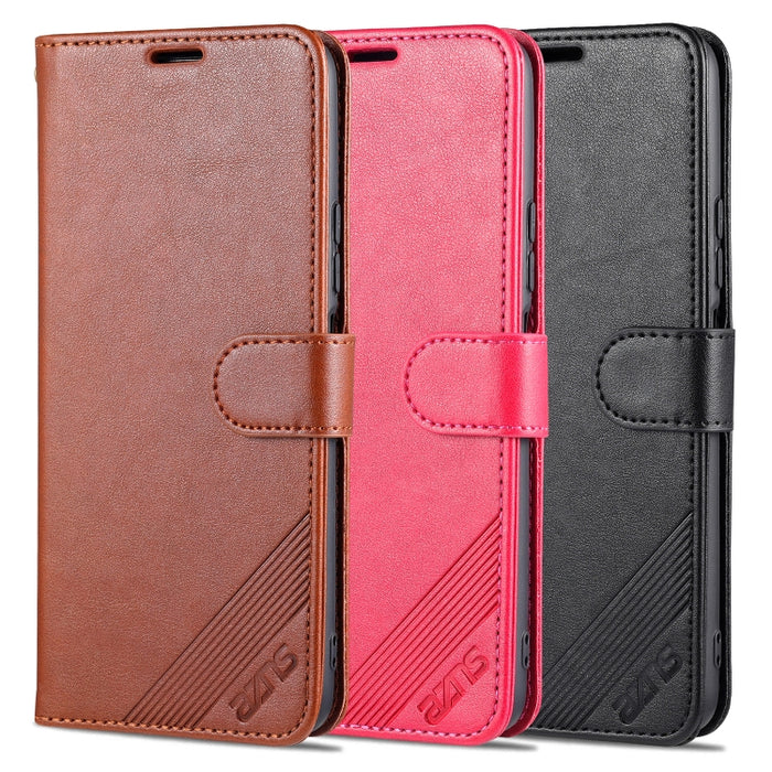 AZNS Estuche de cuero con tapa horizontal con textura de piel de oveja con soporte y ranuras para tarjetas y billetera, For Xiaomi Poco M3 Pro 5G / Redmi Note 10 5G, For Xiaomi Poco X3 GT / Redmi Note 10 Pro 5G