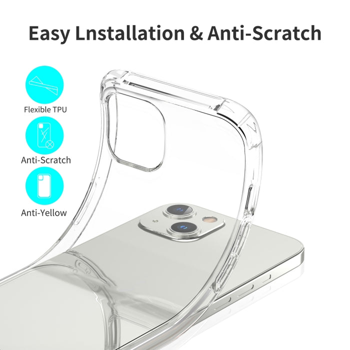 LESUDESIGN Rhino Shield Series TPU Anti-caída Funda protectora transparente para teléfono con diseño de conversión de sonido