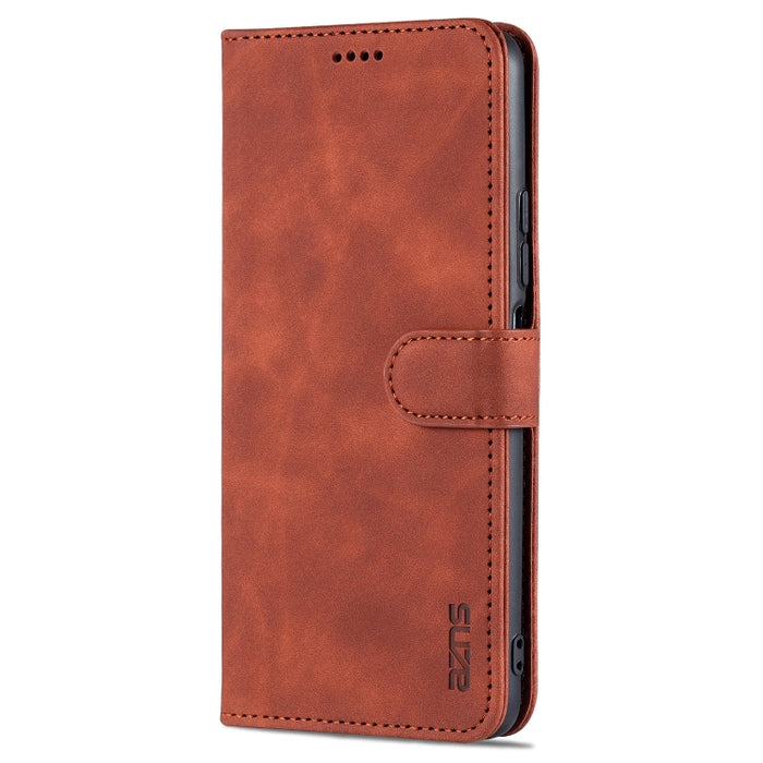 AZNS Skin Feel Calf Texture Funda de cuero con tapa horizontal con ranuras para tarjetas y soporte y billetera, For Xiaomi Mi 11 Lite, For Xiaomi Mi 11 Ultra
