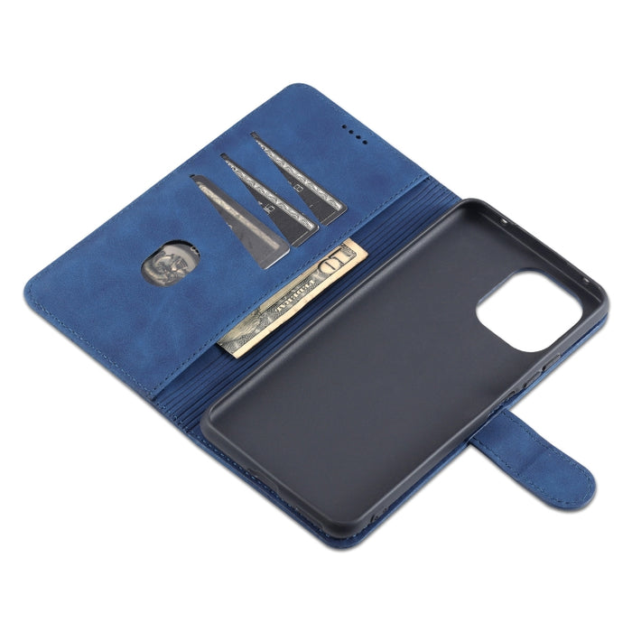 AZNS Skin Feel Calf Texture Funda de cuero con tapa horizontal con ranuras para tarjetas y soporte y billetera, For Xiaomi Mi 11 Lite, For Xiaomi Mi 11 Ultra