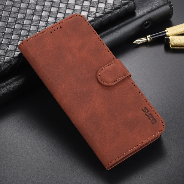 AZNS Skin Feel Calf Texture Funda de cuero con tapa horizontal con ranuras para tarjetas y soporte y billetera, For Xiaomi Mi 11 Lite, For Xiaomi Mi 11 Ultra