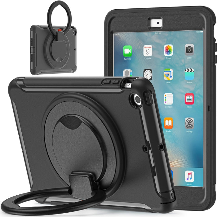 Estuche protector de TPU + PC a prueba de golpes con rotación de 360 grados Mango plegable Soporte de agarre Ranura para bolígrafo