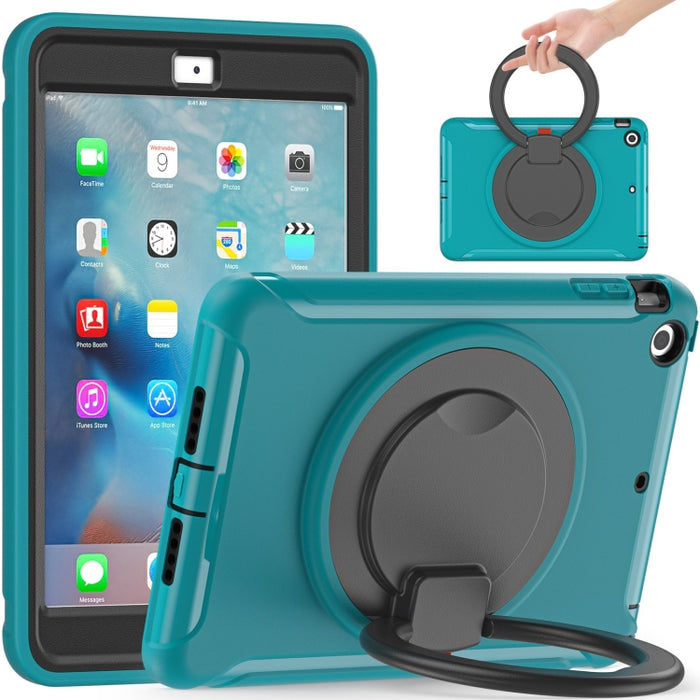 Estuche protector de TPU + PC a prueba de golpes con rotación de 360 grados Mango plegable Soporte de agarre Ranura para bolígrafo