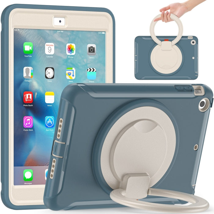Estuche protector de TPU + PC a prueba de golpes con rotación de 360 grados Mango plegable Soporte de agarre Ranura para bolígrafo