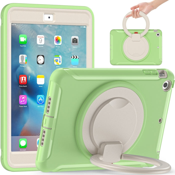 Estuche protector de TPU + PC a prueba de golpes con rotación de 360 grados Mango plegable Soporte de agarre Ranura para bolígrafo