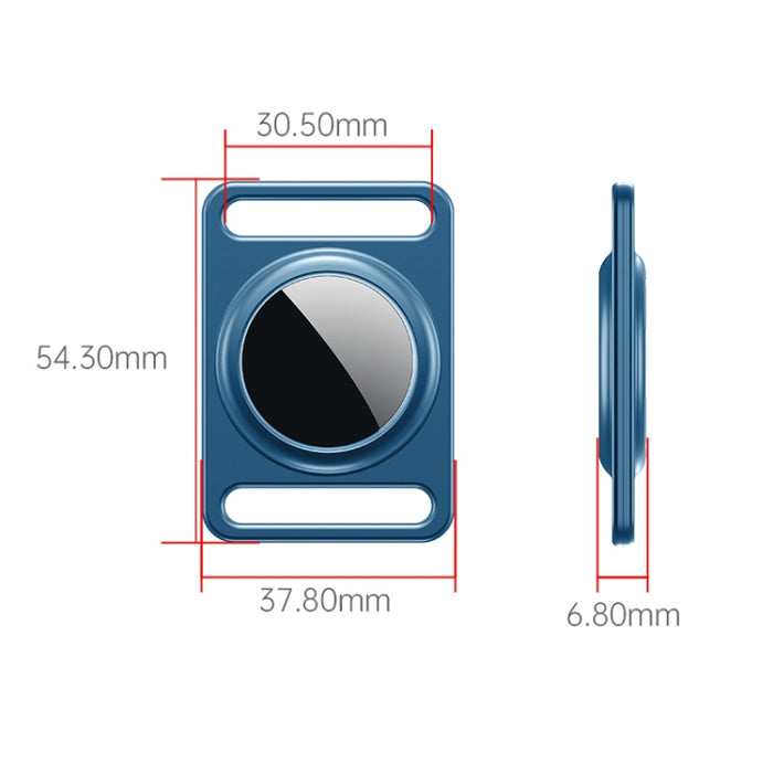 Funda protectora de metal magnético con anillo de llavero intercambiable para AirTag
