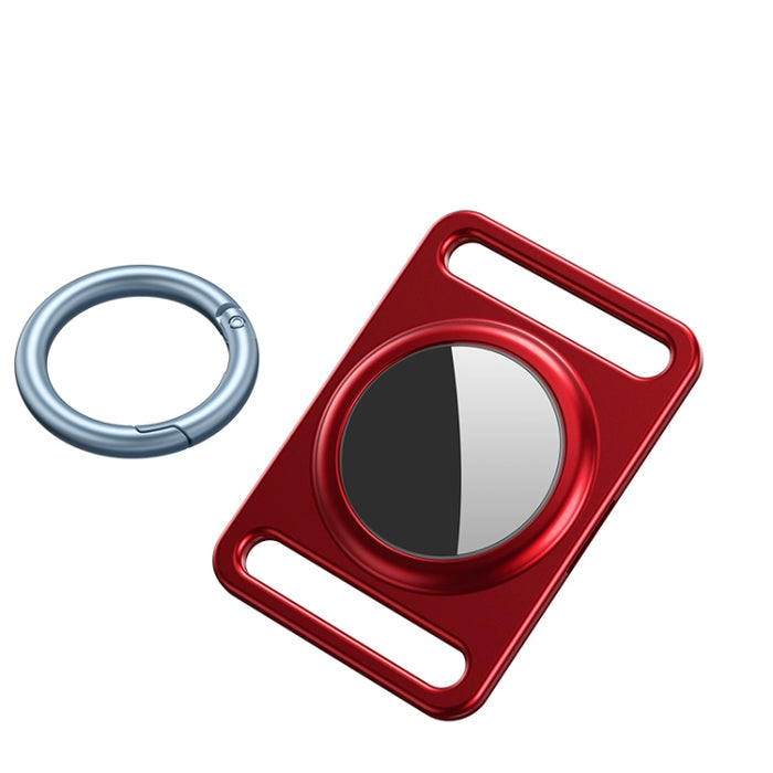 Funda protectora de metal magnético con anillo de llavero intercambiable para AirTag