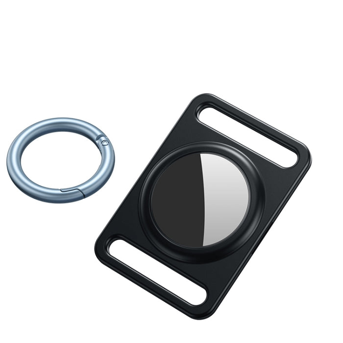Funda protectora de metal magnético con anillo de llavero intercambiable para AirTag