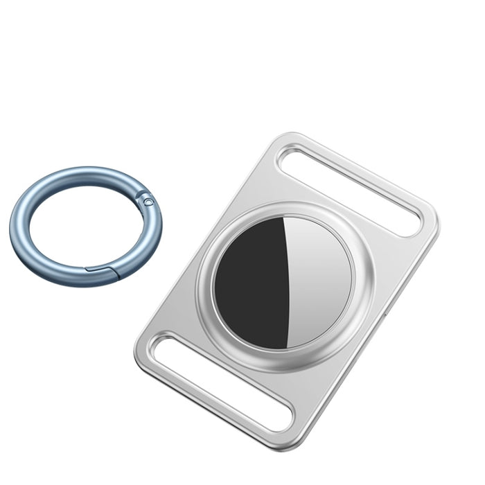 Funda protectora de metal magnético con anillo de llavero intercambiable para AirTag