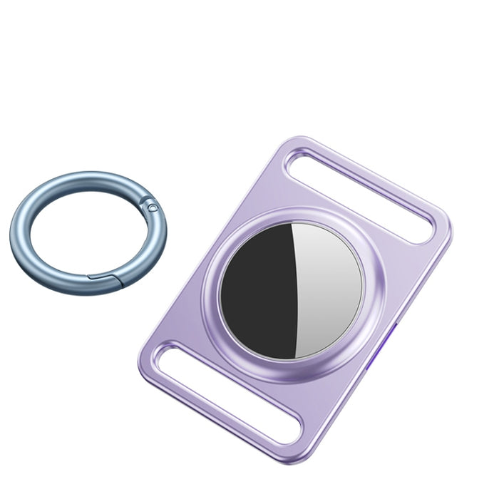 Funda protectora de metal magnético con anillo de llavero intercambiable para AirTag
