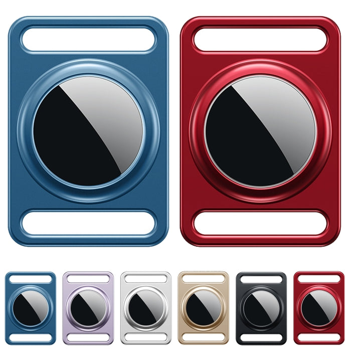 Funda protectora de metal magnético con anillo de llavero intercambiable para AirTag