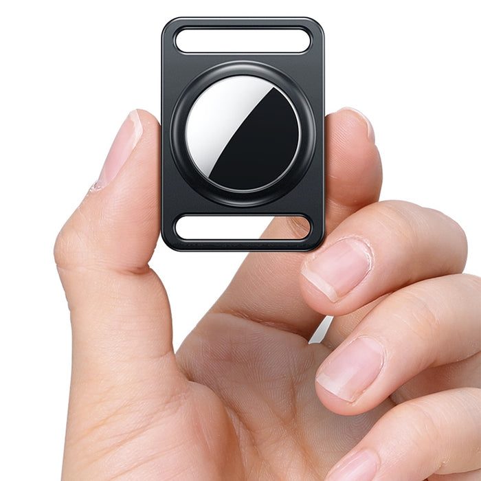 Funda protectora de metal magnético con anillo de llavero intercambiable para AirTag