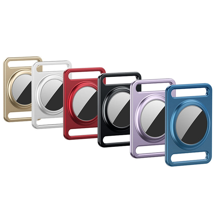 Funda protectora de metal magnético con anillo de llavero intercambiable para AirTag