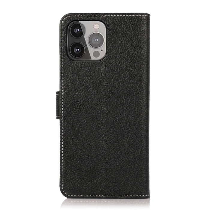 Estuche de cuero con tapa horizontal Litchi Texture PU + TPU con soporte y ranuras para tarjetas y billetera