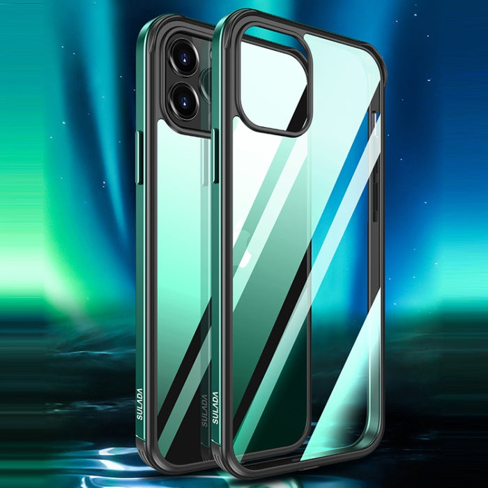 SULADA Marco de metal de aluminio de aviación a prueba de golpes + Nano Glass + Funda protectora de TPU