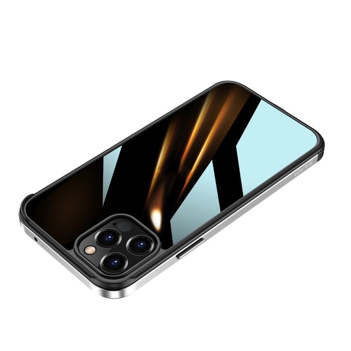 SULADA Marco de metal de aluminio de aviación a prueba de golpes + Nano Glass + Funda protectora de TPU