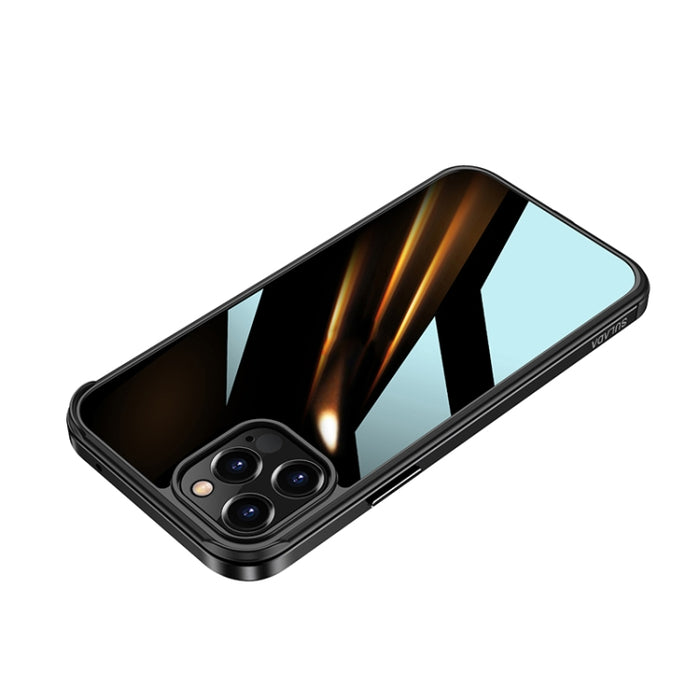 SULADA Marco de metal de aluminio de aviación a prueba de golpes + Nano Glass + Funda protectora de TPU
