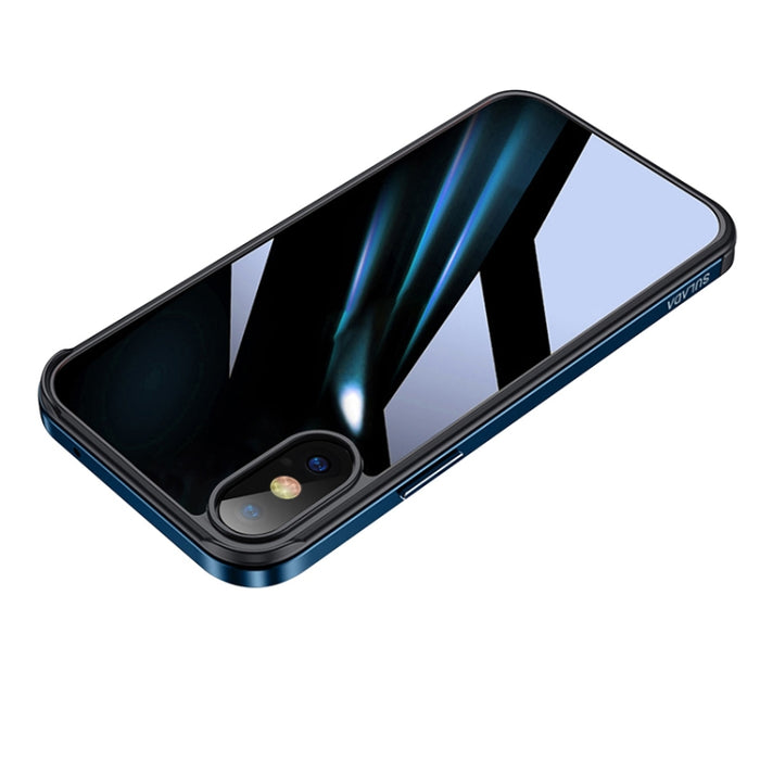 SULADA Marco de metal de aluminio de aviación a prueba de golpes + Nano Glass + Funda protectora de TPU