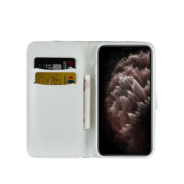 Estuche de cuero con tapa horizontal con textura de cocodrilo a juego con polvo de brillo láser con ranuras para tarjetas y soporte y billetera