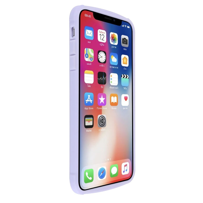 Estuche a prueba de golpes transparente de TPU color caramelo