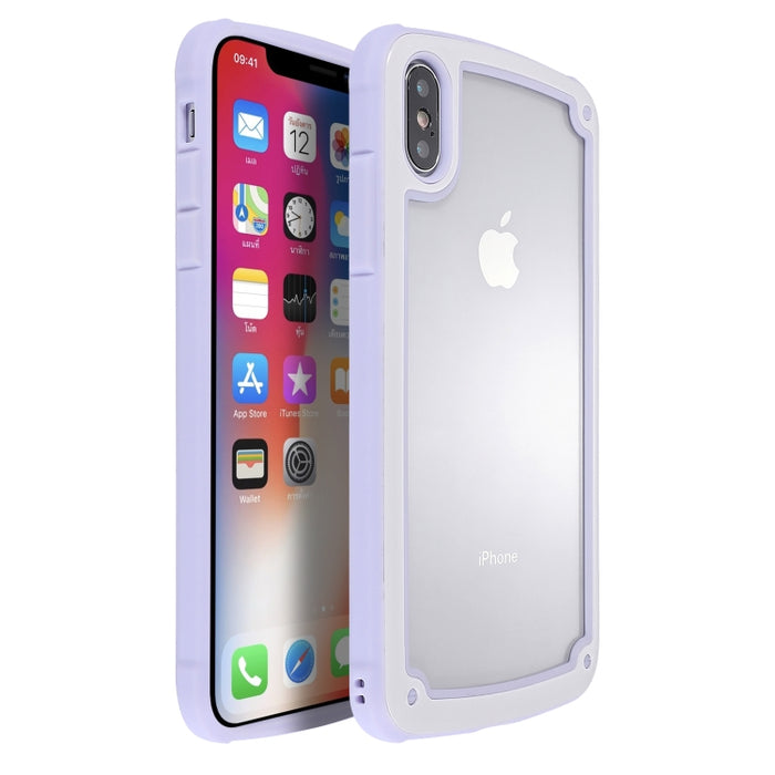 Estuche a prueba de golpes transparente de TPU color caramelo
