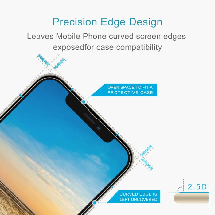 50 PCS 0.26mm 9H 2.5D Película de vidrio templado, For iPhone 13 mini (50pcs), For  iPhone 17e / 16e / 13 / 13 Pro (50pcs), For iPhone 13 Pro Max (50pcs)