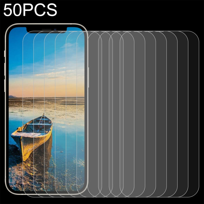 50 PCS 0.26mm 9H 2.5D Película de vidrio templado, For iPhone 13 mini (50pcs), For  iPhone 17e / 16e / 13 / 13 Pro (50pcs), For iPhone 13 Pro Max (50pcs)