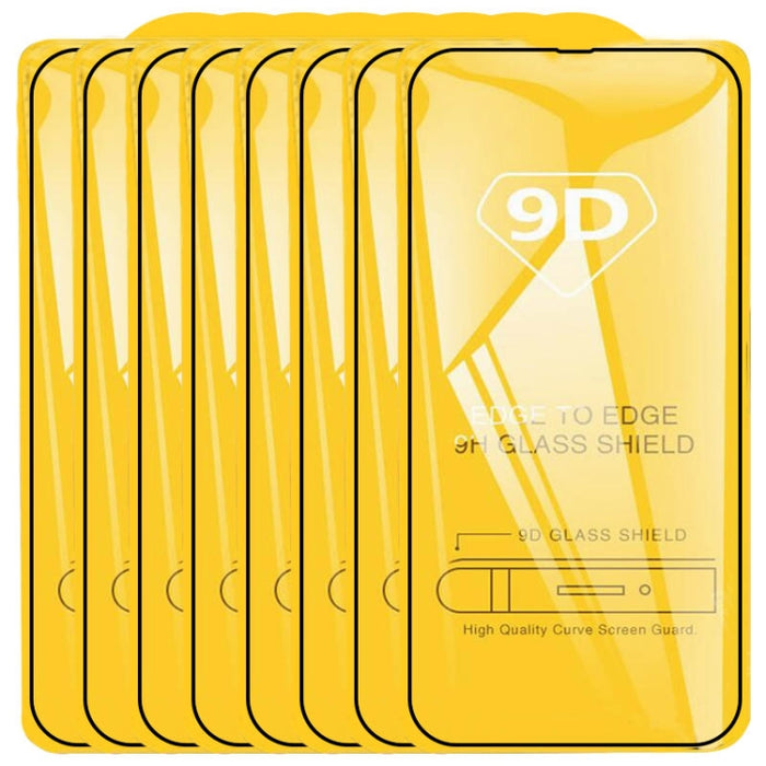 Película de vidrio templado de pantalla completa con pegamento completo 9D