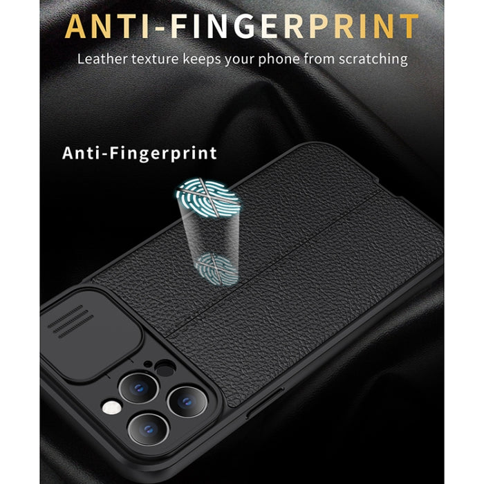 Litchi Texture Sliding Camshield Funda protectora de TPU, For iPhone 11, For iPhone 11 Pro, For iPhone 11 Pro Max, For iPhone 12 mini, For iPhone 12, For iPhone 12 Pro, For iPhone 12 Pro Max